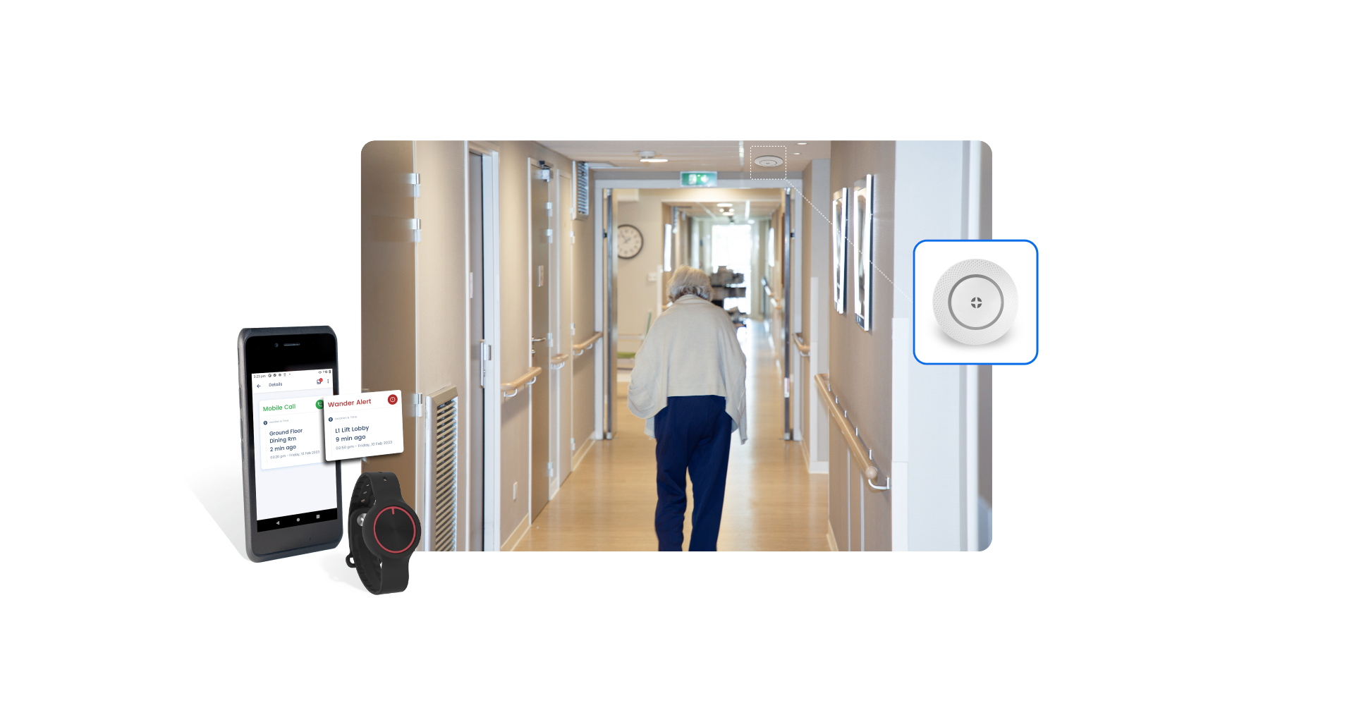 Concentric Care Pinpoint used in aged care site