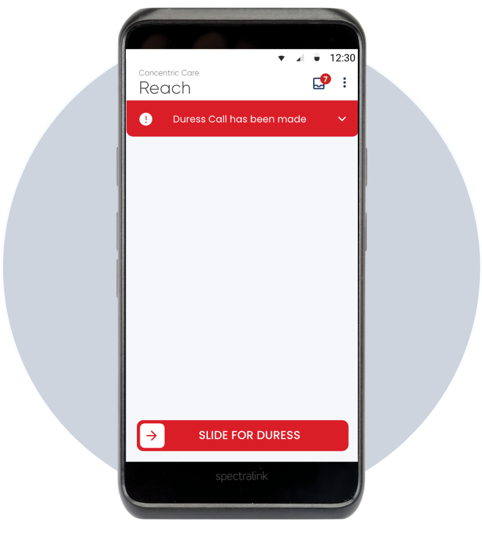 Reach application duress activation interface