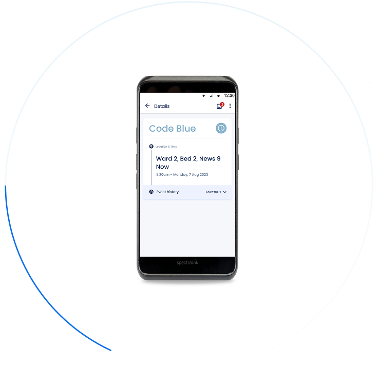 Reach app interface