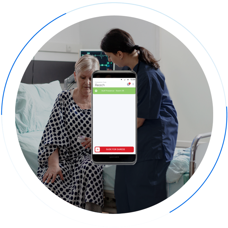 Reach app interface